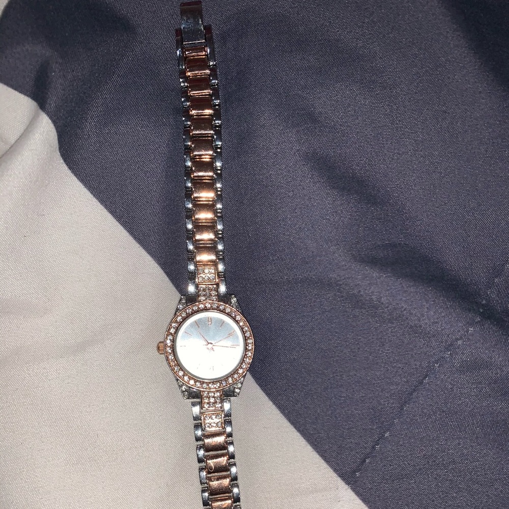Rose gold watch